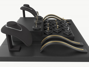 Jewelry store display collection Model 3D