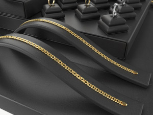 Jewelry store display collection Model 3D