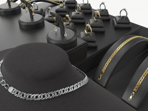 Jewelry store display collection Model 3D