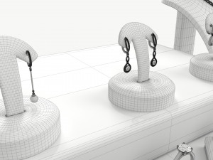 Jewelry store display collection Model 3D