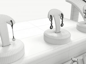 Jewelry store display collection 3D Model