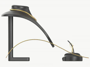 Jewelry store display stands with jewelry 3D Model