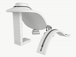 Jewelry store display stands with jewelry 3D Модель