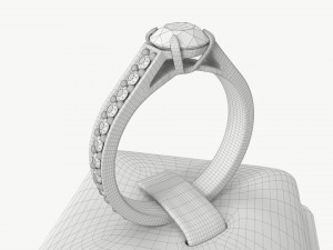 Jewelry store display stands with jewelry 3D Модель