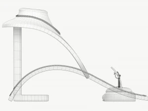Jewelry store display stands with jewelry 3D Model
