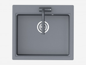 Kitchen Sink Faucet 08 black onyx 3D Model