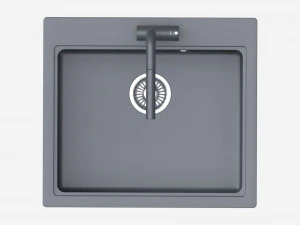 Kitchen Sink Faucet 08 black onyx 3D Model