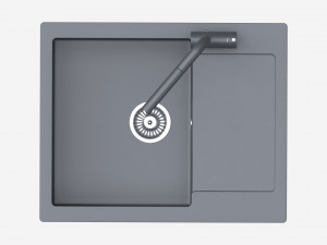 Kitchen Sink Faucet 09 black onyx 3Dモデル