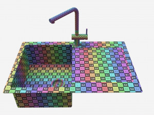 Kitchen Sink Faucet 10 black onyx 3D 모델