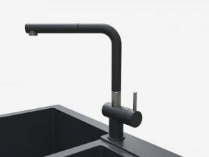 주방 싱크 수전 11 블랙 오닉스 3D 모델