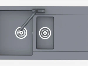 주방 싱크 수전 11 블랙 오닉스 3D 모델