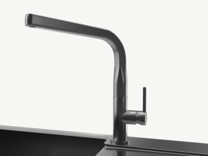 Kitchen Sink Faucet 15 stainless steel Model 3D