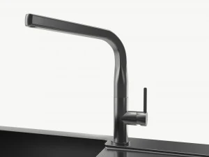 Kitchen Sink Faucet 15 stainless steel 3D Model