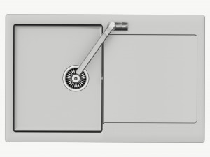 Kitchen Sink Faucet 15 stainless steel Model 3D