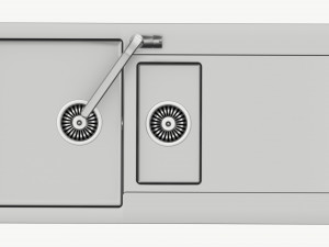 Kitchen Sink Faucet 16 stainless steel 3D मॉडल