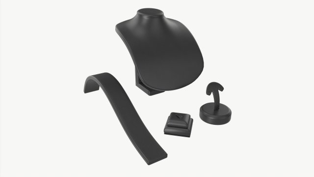 Leather Jewelry Display Stands Modello 3D .c4d .max .obj .3ds .fbx .stl .blend 