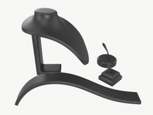 Leather Jewelry Display Stands Modello 3D