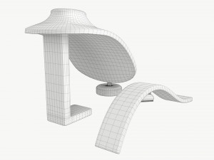 Leather Jewelry Display Stands Modello 3D