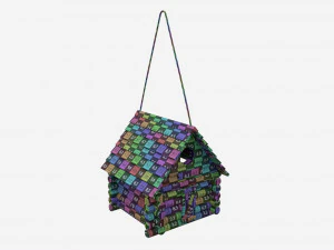 Log Cabin Birdhouse 3D Model
