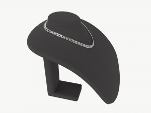 Mannequin Leather for Necklace Jewelry 3D Модель