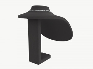 Mannequin Leather for Necklace Jewelry 3D Модель