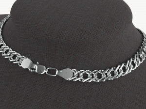 Mannequin Leather for Necklace Jewelry 3D Модель