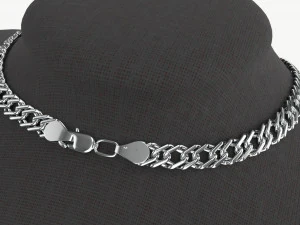 Mannequin Leather for Necklace Jewelry 3D Model