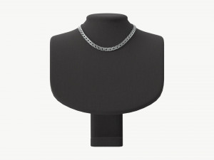 Mannequin Leather for Necklace Jewelry 3D Модель