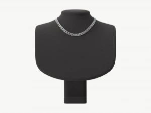 Mannequin Leather for Necklace Jewelry 3D Model