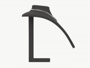 Mannequin Leather for Necklace Jewelry 3D Model