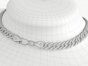 Mannequin Leather for Necklace Jewelry 3D Модель