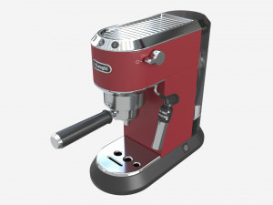 Manual espresso maker Delonghi EC685R Red 3D Model