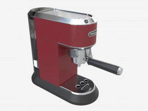 Manual espresso maker Delonghi EC685R Red 3D Model