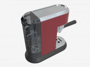 Manual espresso maker Delonghi EC685R Red 3D Model