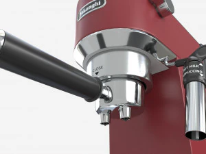 Manual espresso maker Delonghi EC685R Red 3D Model