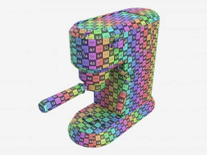 Ручна еспресоварка Delonghi EC685R Steel 3D Модель