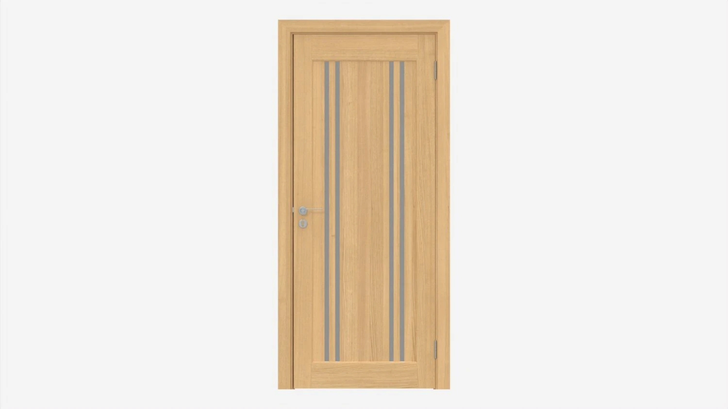 Modern Wooden Interior Door with Furniture 001 3D Model .c4d .max .obj .3ds .fbx .stl .blend 