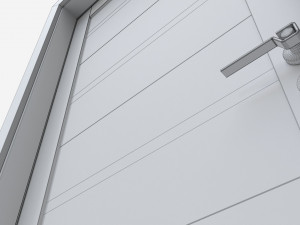 Modern Wooden Interior Door with Furniture 004 3D 模型
