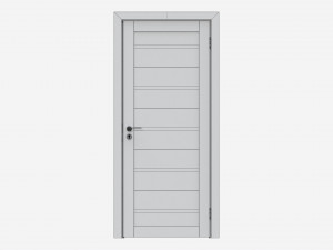 Modern Wooden Interior Door with Furniture 004 3D 模型