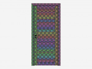 Modern Wooden Interior Door with Furniture 005 3D Model