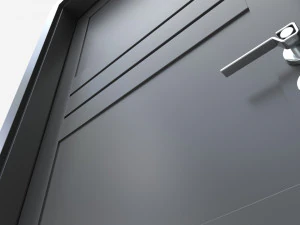Modern Wooden Interior Door with Furniture 006 3D Model