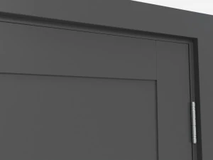 Modern Wooden Interior Door with Furniture 006 3D Model