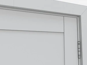 Modern Wooden Interior Door with Furniture 006 3D Model