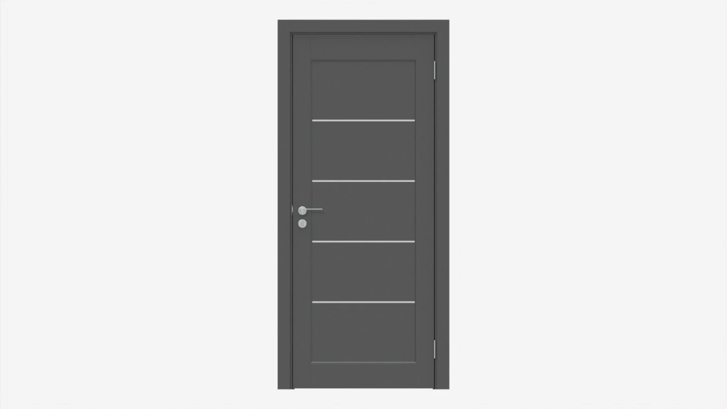 Porte int&eacute;rieure moderne en bois avec meubles 007 Modèle 3D .c4d .max .obj .3ds .fbx .stl .blend 