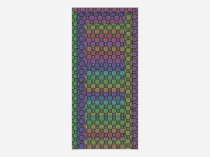 Modern Wooden Interior Door with Furniture 007 3D Модель