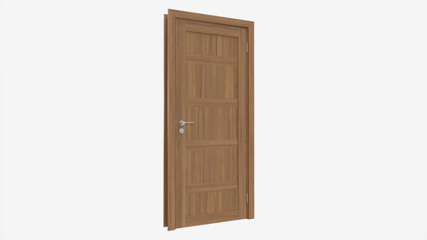 Modern Wooden Interior Door with Furniture 008 3D Model .c4d .max .obj .3ds .fbx .stl .blend 