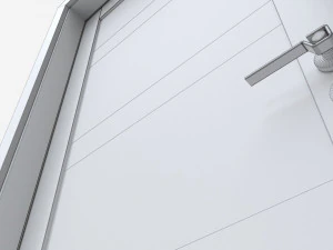 Modern Wooden Interior Door with Furniture 008 3D Model