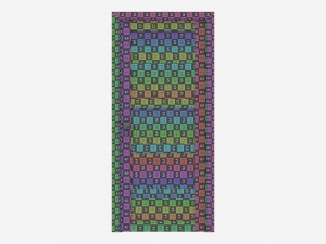 Modern Wooden Interior Door with Furniture 008 Model 3D
