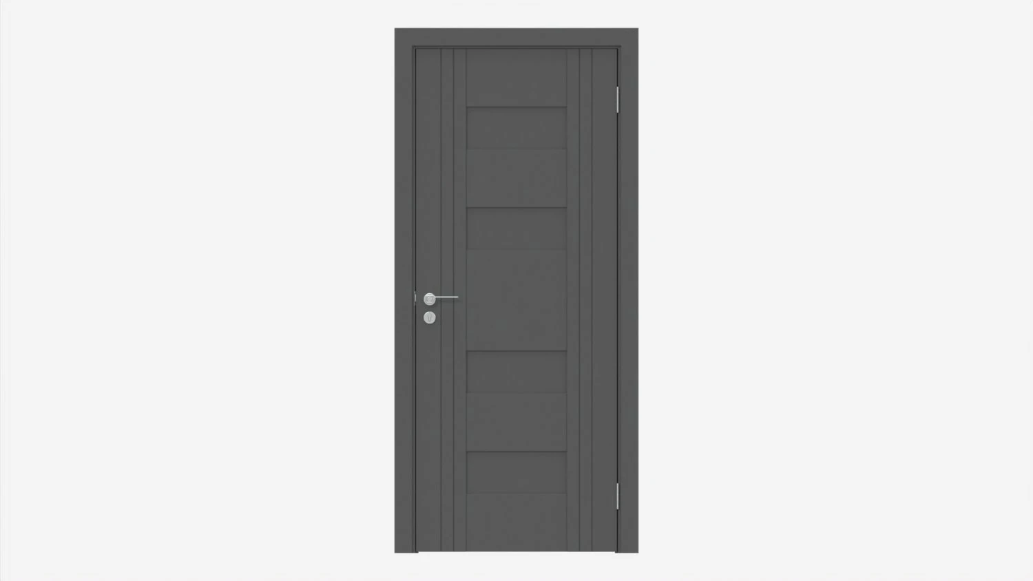 Modern Wooden Interior Door with Furniture 009 3D Model .c4d .max .obj .3ds .fbx .stl .blend 