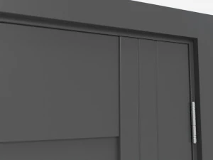 Modern Wooden Interior Door with Furniture 009 3D Model